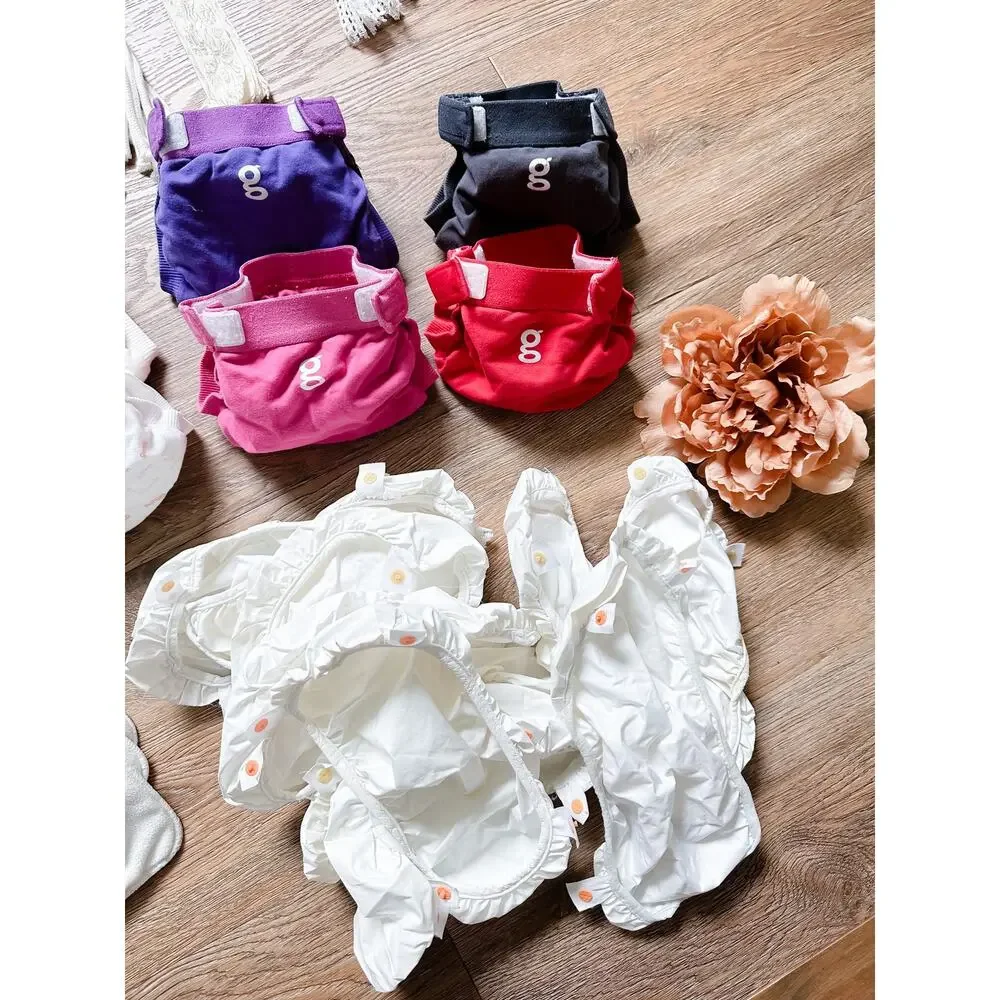 32pc Bulk lot small Gdiaper cloth diaper + inserts bundle